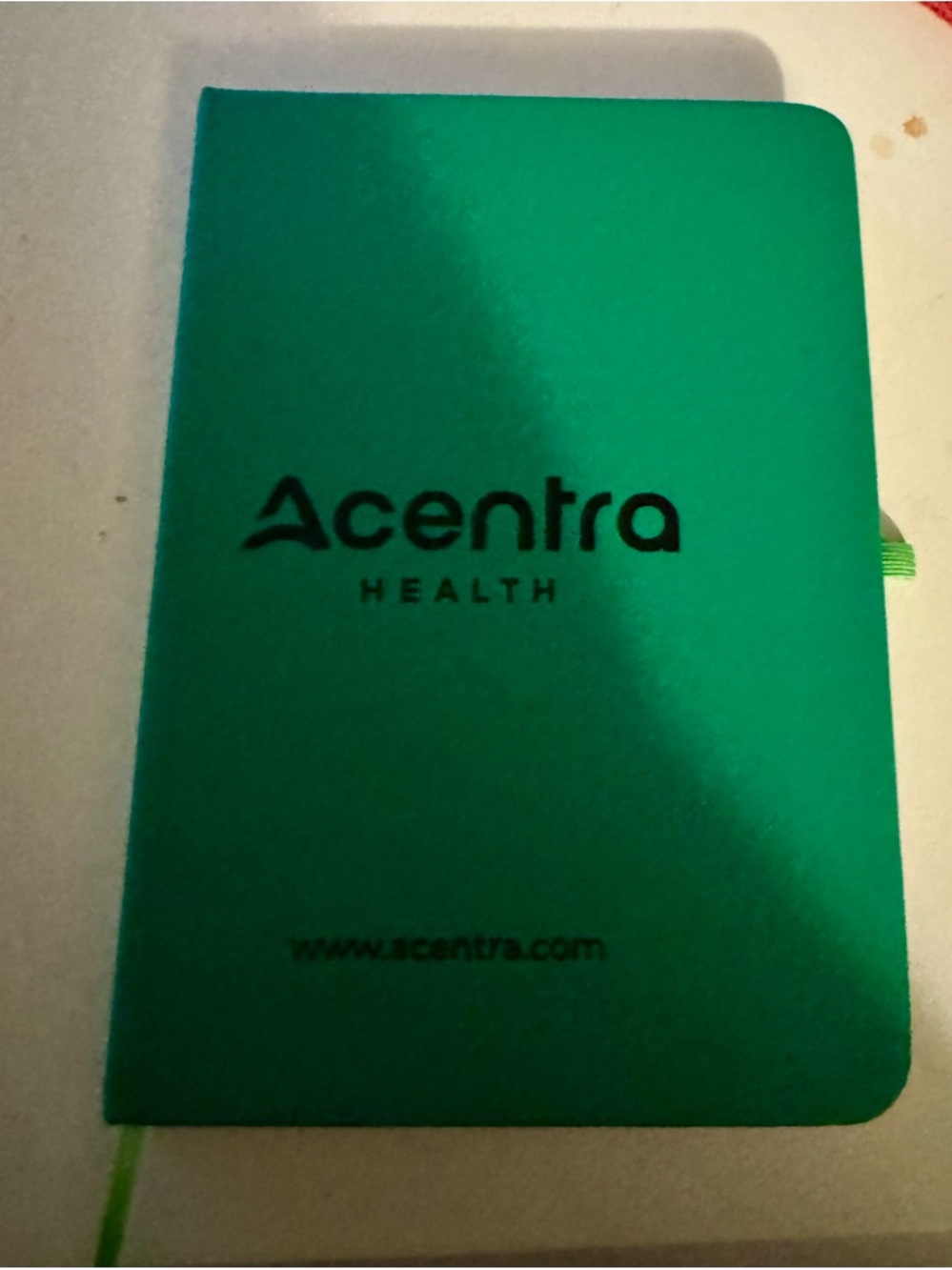 Acentra Health Green Notebook